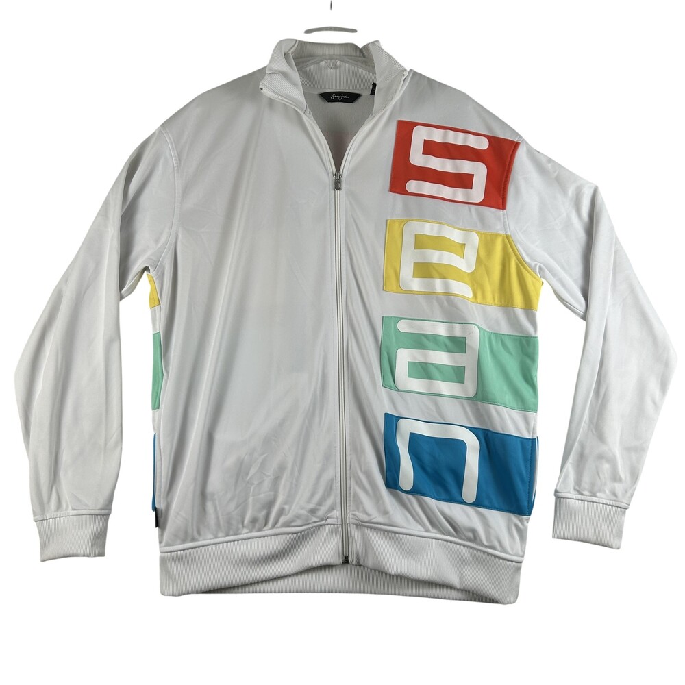 Vintage Sean John Jacket Mens XL Multicolor Colorblock Full Zip Track Y2K 90s